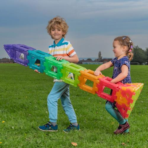 Translucent Giant Polydron Class Set
