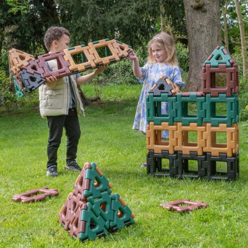 Natural Giant Polydron Class Set