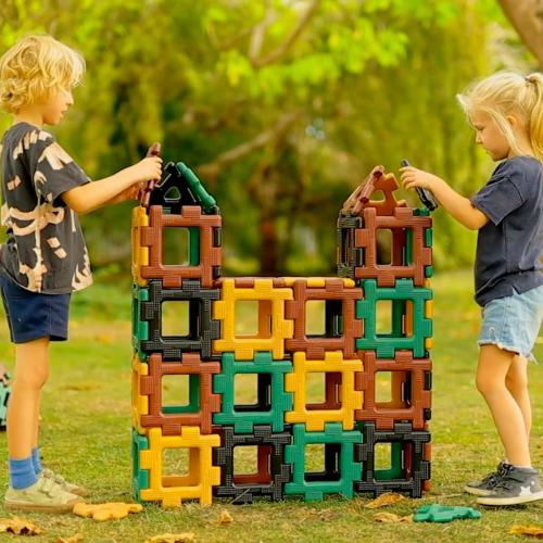 Natural Giant Polydron Super Value Set