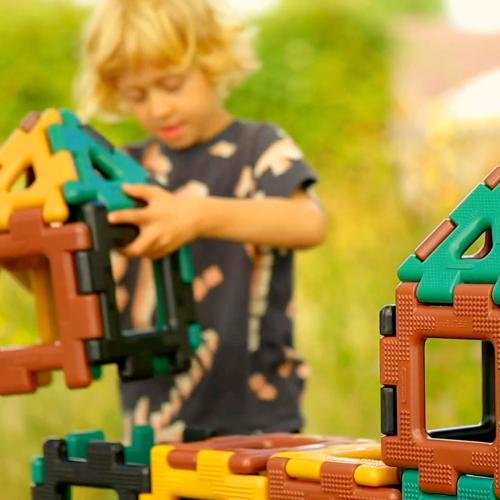 Natural Giant Polydron Super Value Set