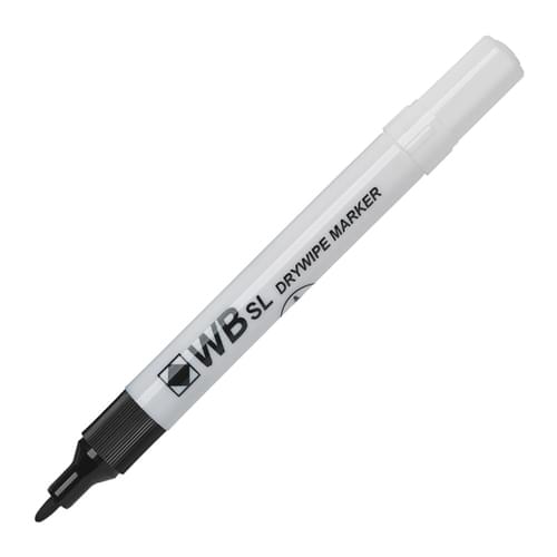 Super Saver Drywipe Fine Point Markers Black Pk10