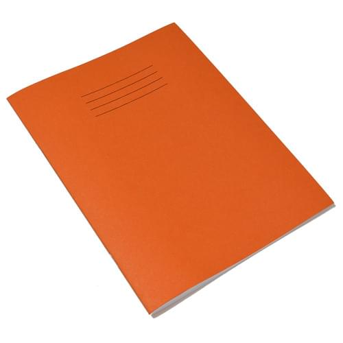 Rhino 9x7in Exercise Books Plain & 8mm Ruled Alternate Orange 48 Pages