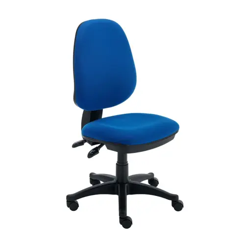 Value High Back Chair without Arms - Blue