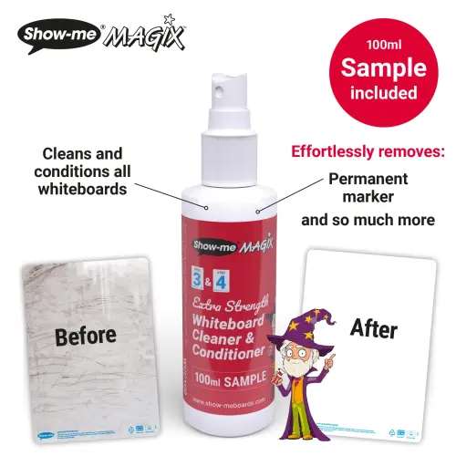 Show-me SurfaceShield A4 Bubble Handwriting Scaffold Mini Whiteboards Classpack - 35 Sets