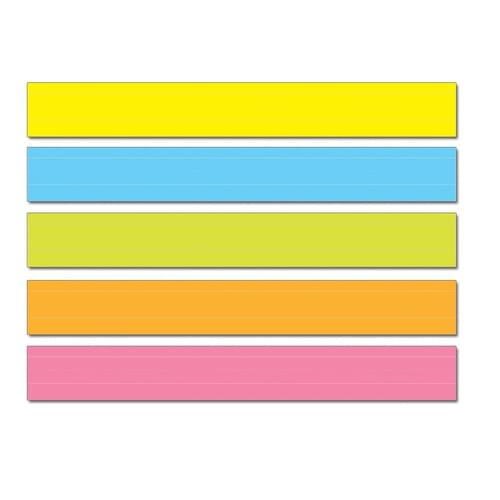 Coloured Lined Sentence Strips Pk75