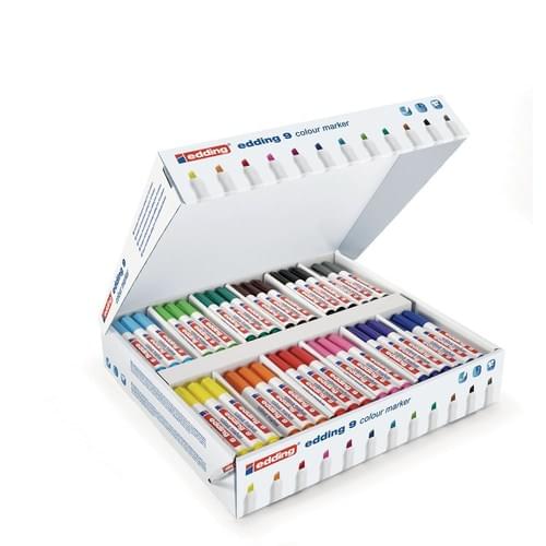 Edding 9 Chisel Tip Colour Marker Assorted Classpack of 144