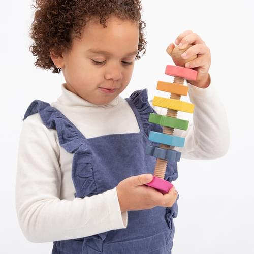 Rainbow Wooden Shape Twister