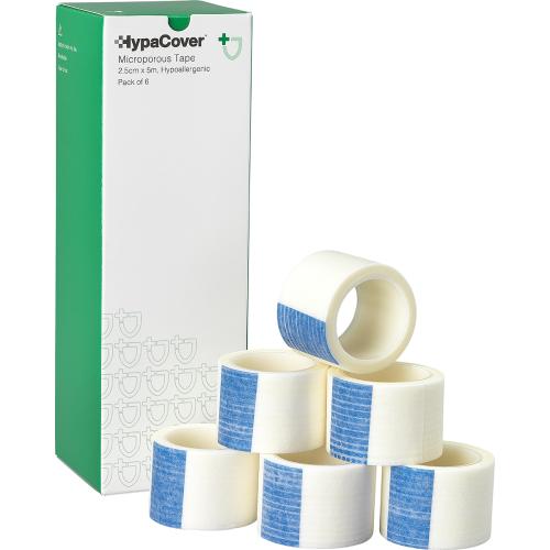HypaCover Microporous Tape 2.5cm x 5m (Pack of 6)