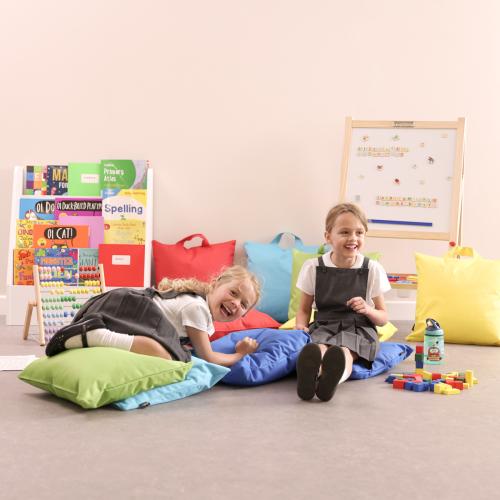 Set of 10 Bright Grab-and-Go Cushions