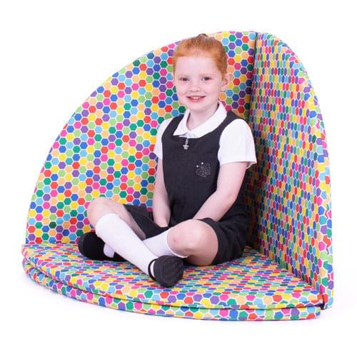 Indoor/Outdoor Hexagon Print Folding Floor Mat