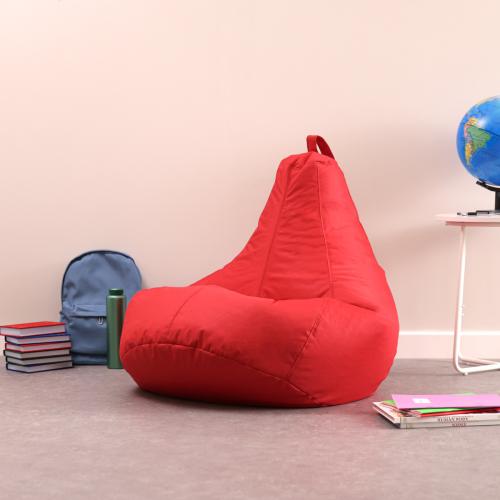 Large Reading Recliner Bean Bag - Red