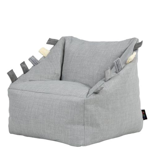 Sensory Touch Tags Taggies Kids Armchair - Woven Grey