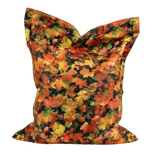 Autumn Leaves Print Giant Floor Cushion Bean Bag 