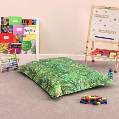 Summer Meadow Print Giant Floor Cushion Bean Bag 