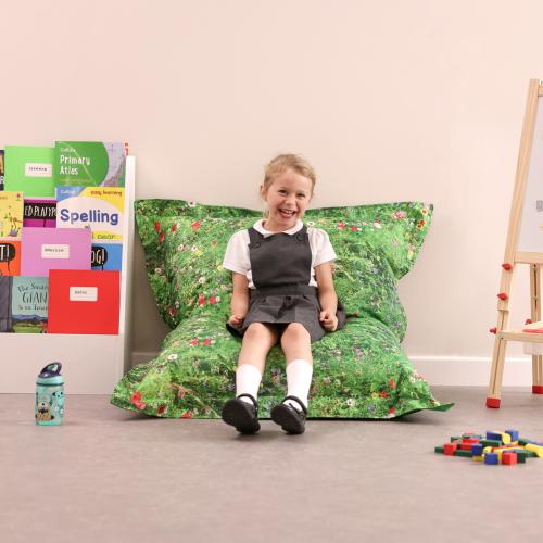 Summer Meadow Print Giant Floor Cushion Bean Bag 