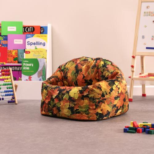Autumn Leaves Print Large Classic Bean Bag 