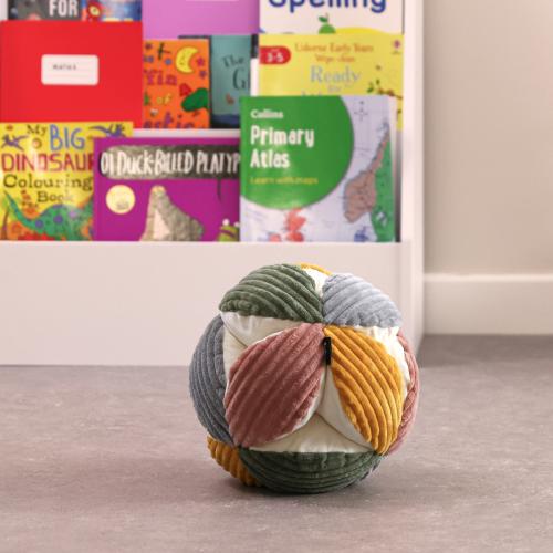 Sensory Jumbo Corduroy Ball Cushion - Multi Coloured