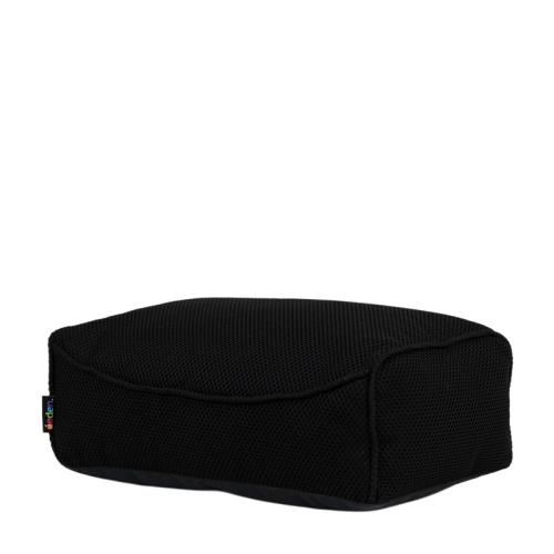 Study Lounger Footstool in Tech Mesh - Black