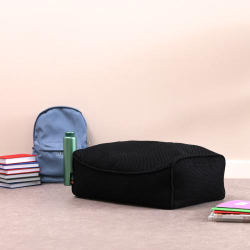 Study Lounger Footstool in Tech Mesh - Black