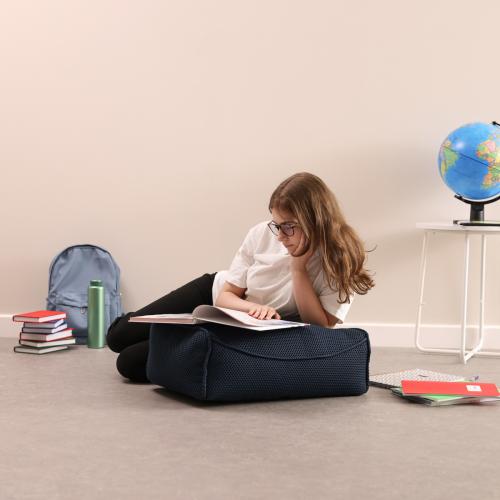 Study Lounger Footstool in Tech Mesh - Navy