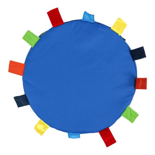 Sensory Touch Tags Carry Cushion - Blue