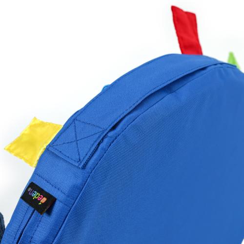 Sensory Touch Tags Carry Cushion - Blue