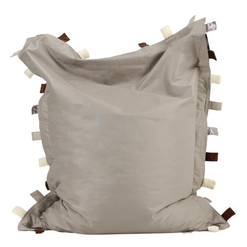 Sensory Touch Tags Bean Bag Floor Cushion -  Natural