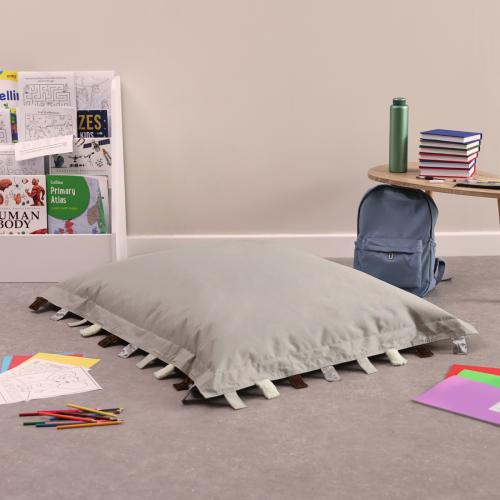 Sensory Touch Tags Bean Bag Floor Cushion -  Natural