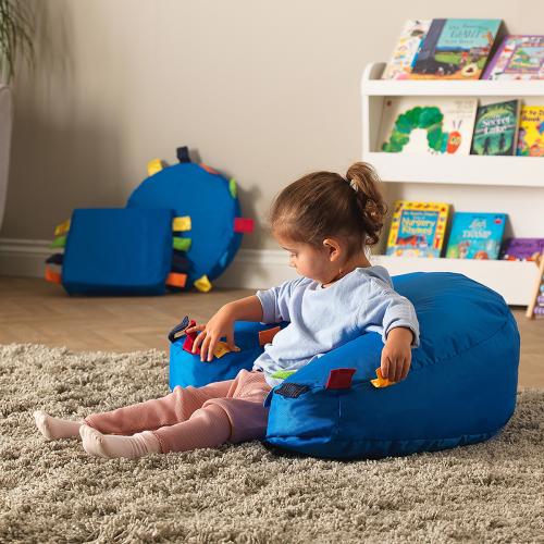 Sensory Touch Tags Support Seat - Blue
