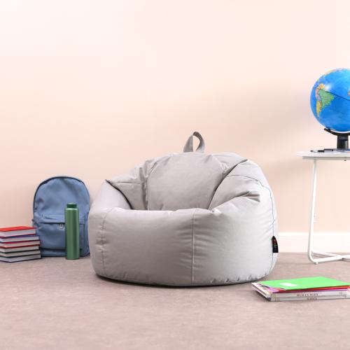 Large Classic Bean Bag Chair - Light Grey