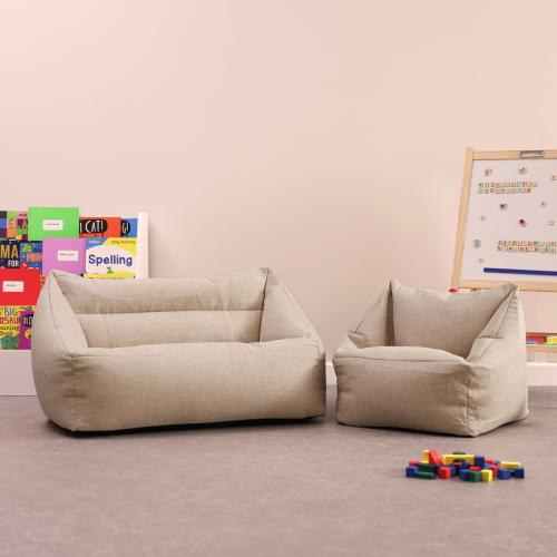 Kids Woven Armchair and Sofa Bean Bag Bundle