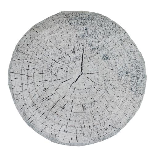 Set of 2 Large Driftwood Print Bean Bag Stools