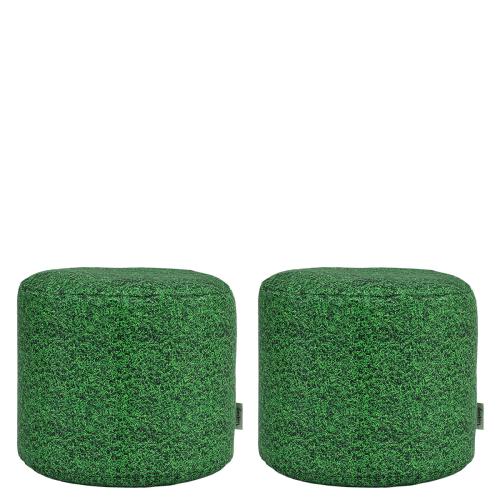 Set of 2 Large Grass Print Bean Bags