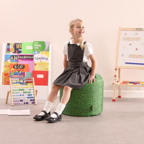 Set of 2 Large Grass Print Bean Bags