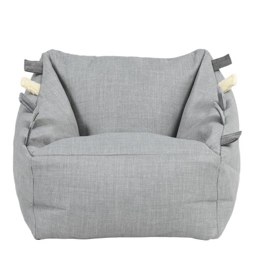 Set of 2 Sensory Touch Tags Taggies Kids Armchairs - Woven Grey