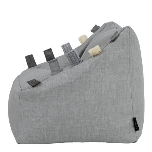 Set of 2 Sensory Touch Tags Taggies Kids Armchairs - Woven Grey