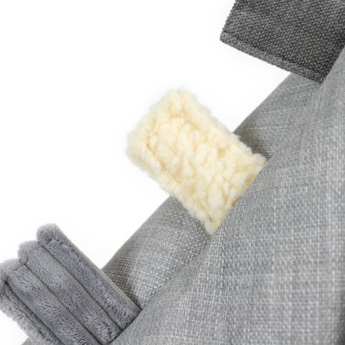 Set of 2 Sensory Touch Tags Taggies Kids Armchairs - Woven Grey