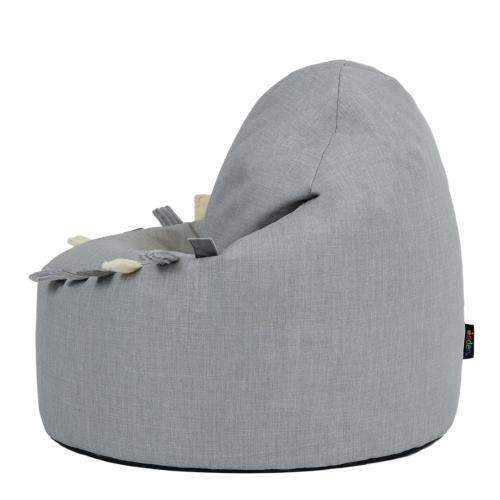 Set of 2 Sensory Touch Tags Taggies Dart Chairs - Woven Grey