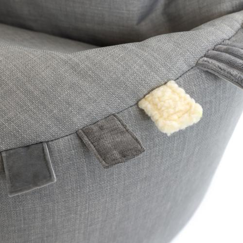 Set of 2 Sensory Touch Tags Taggies Dart Chairs - Woven Grey