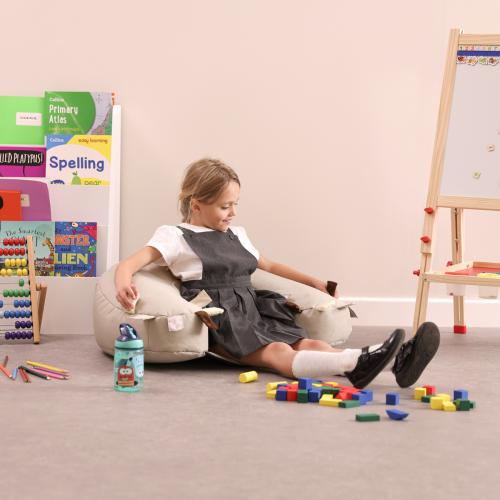 Set of 2 Sensory Touch Tags Support Seats -  Natural