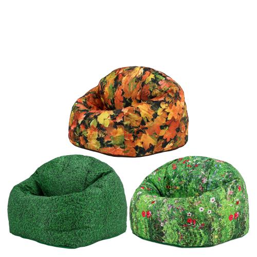 Seasons Print Large Classic Bean Bag Set