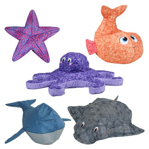 Sea Life Bean Bag 5 Piece Bundle