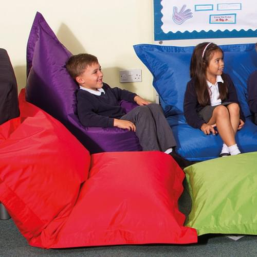 Set of 5 Brights Bean Bag Floor Cushions