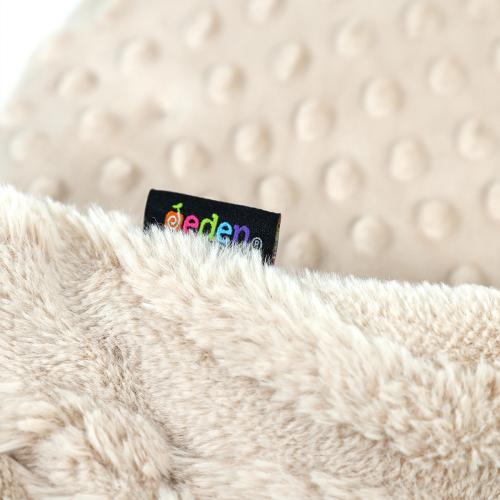 Set of 5 Cable Knit Faux Fur Weighted Lap Pads