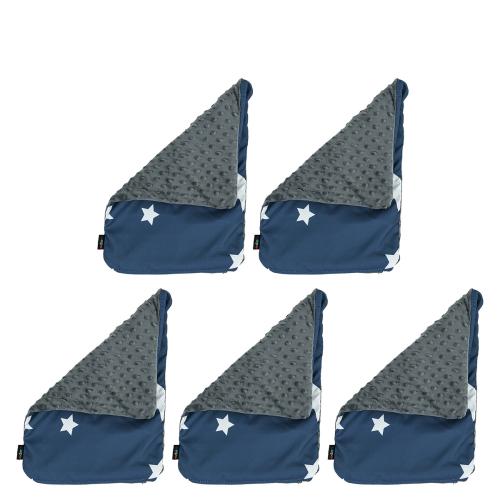 Set of 5 Star Print Weighted Lap Pads