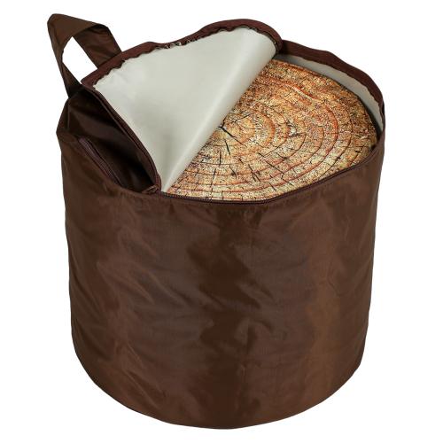 Set of 6 Round Log Print Carry Cushions