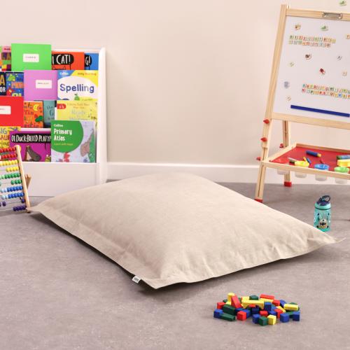 Kids Woven Giant Floor Cushion Bean Bag - Natural