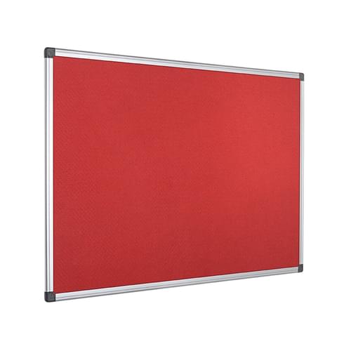 Super Saver Felt Noticeboard 1200x900mm Red