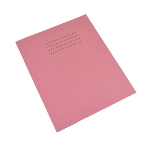 Rhino 8x6.5in Exercise Books Unruled Pink 32 Pages