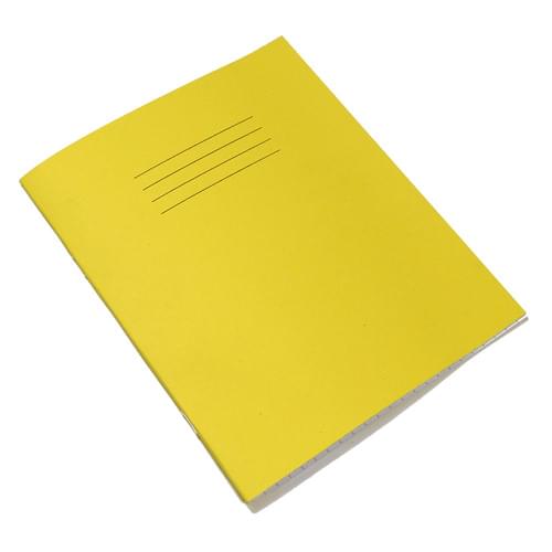 Rhino 8x6.5in Exercise Books 7mm Squares Yellow 32 Pages